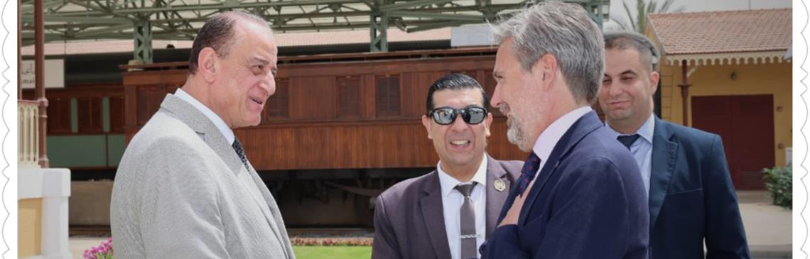 Visit of H.E. Mr.Michele Quaroni, the Italian Ambassador to Cairo,to the Suez Canal Museum 