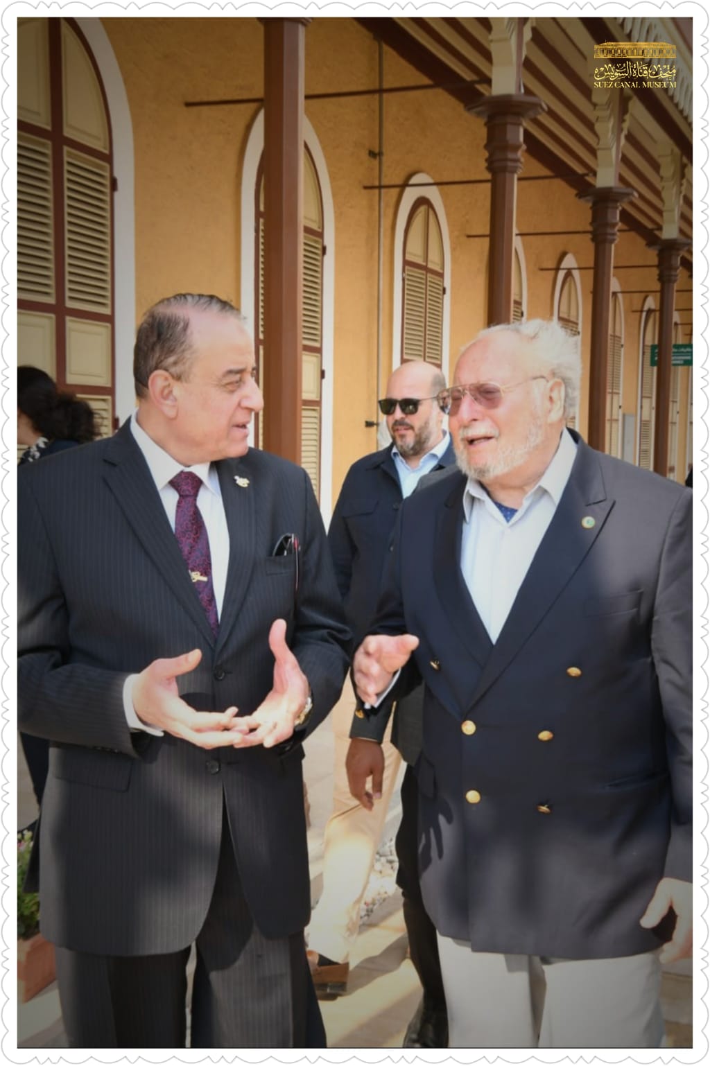 Visit of The Former king Ahmed Fouad II to the Suez Canal Museum